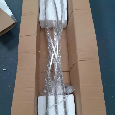 CHROME 3-LAMP FLOOR LAMP
