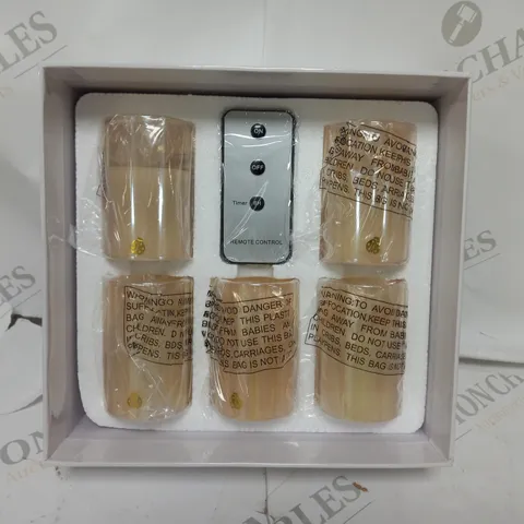 BOXED BUNDLEBERRY GOLD FLAME CANDLE SET