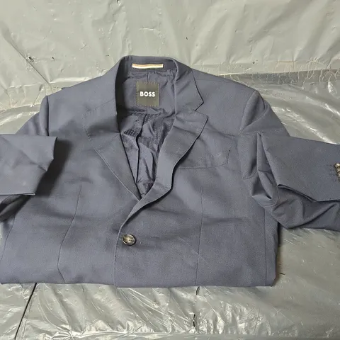 HUGO BOSS 2 PIECE NAVY SUIT - 46-36R JACKET + 30" TRS