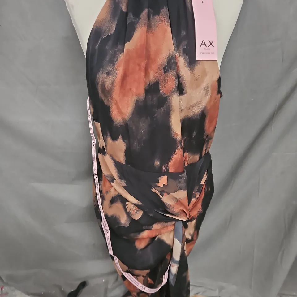 AX PARIS TWIST DRESS IN MULTI  SIZE 14