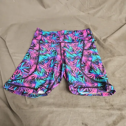 STURDY BY DESIGN THIGH POCKET MID SHORTS UV IN ISLAND VIBES SIZE M