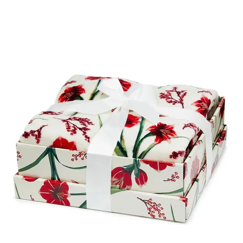 COZEE HOME VELVETSOFT WINTER FLORAL PRINTED THROW IN GIFTBOX