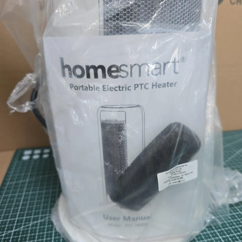 HOMESMART PORTABLE ELECTRIC PTC HEATER – 2000W, MODEL PTC-1820D