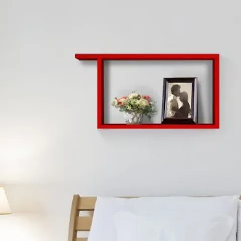 BRAND NEW BOXED RED SHELVING UNIT