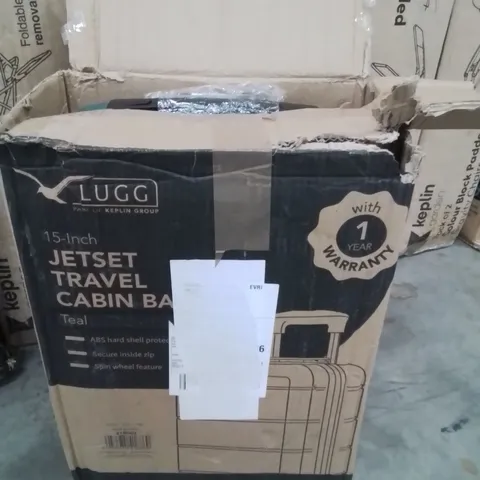 BOXED LUGG 15INCH TRAVEL CABIN BAG TEAL