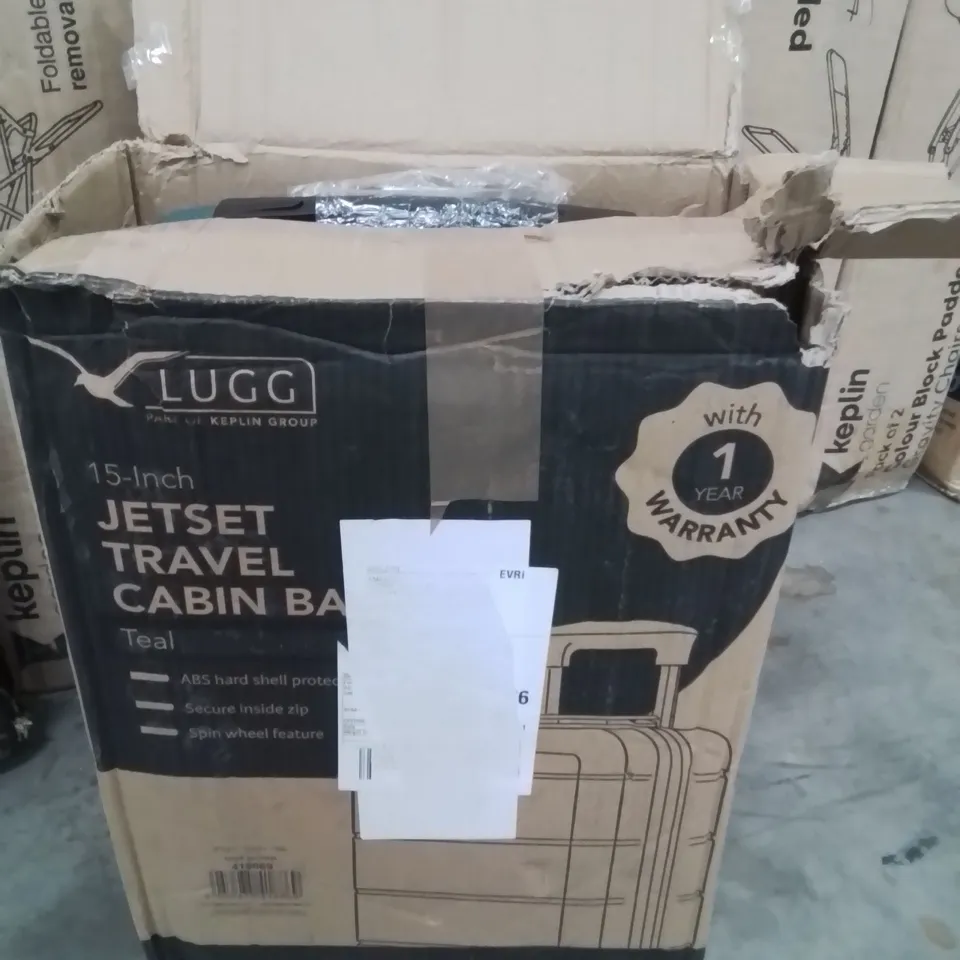 BOXED LUGG 15INCH TRAVEL CABIN BAG TEAL