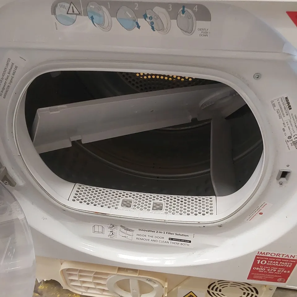 HOOVER H-DRY NDEH9A2TCEF FREESTANDING HEAT PUMP TUMBLE DRYER - WHITE 