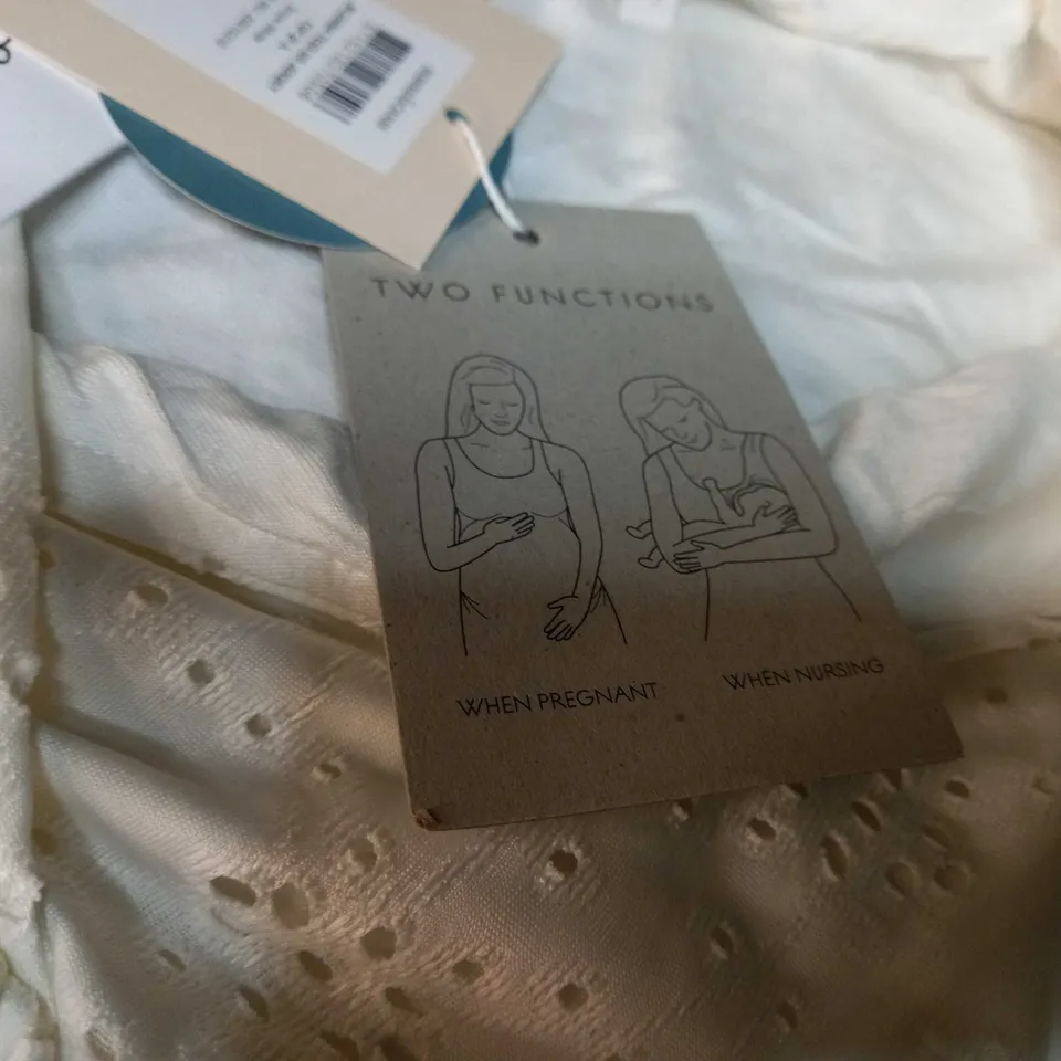 MAMALICIOUS TWO FUNCTIONS SNOW WHITE JERSEY TOP - SMALL