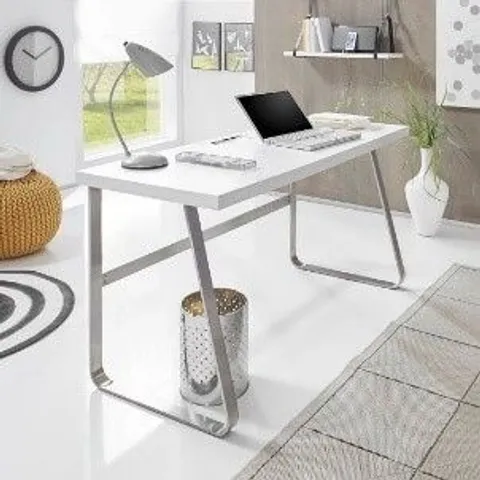 BOXED BENO II OFFICE TABLE - MATT WHITE (1 BOX)