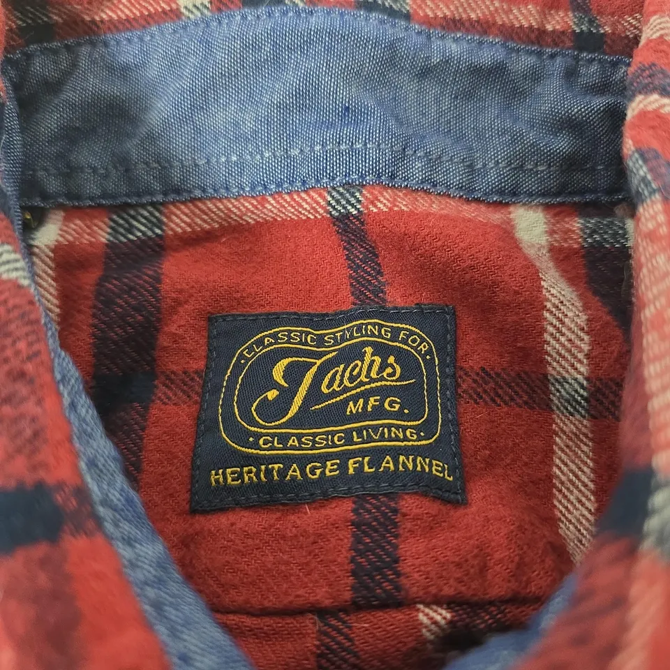 JACKS MFG HERITAGE FLANNEL SHIRT – RED PLAID, MENS