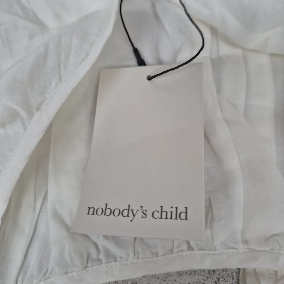 NOBODY'S CHILD VIOLA TOP – WHITE, UK12 (EU40, US8)