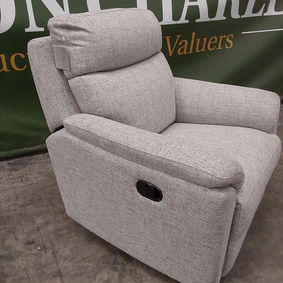 LINEA FABRIC MANUAL RECLINER ARMCHAIR RRP £549