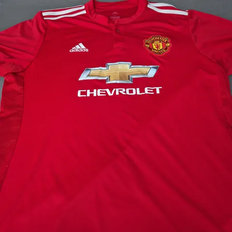 MANCHESTER UNITED FC HOME JERSEY 2017-18 - SIZE XL