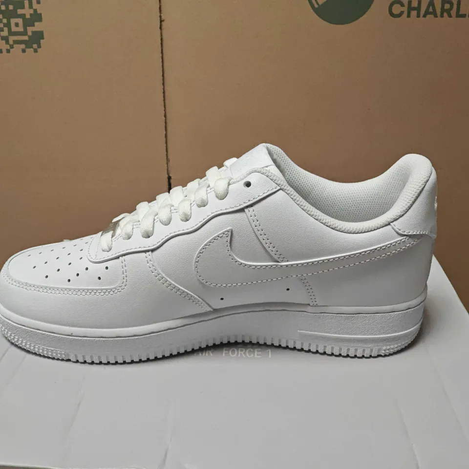 NIKE AIR FORCE 1 '07 WHITE/WHITE SNEAKERS – UK 8 (EU 42.5, US 9)