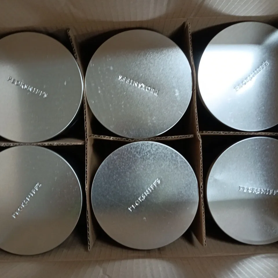 6 PECKSNIFF'S NO.3 BAMBOO & VETIVER FRAGRANCED CANDLES