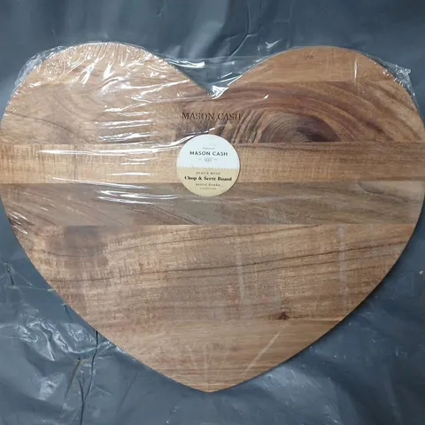 MASON CASH HEART THEMED WOODEN CHOP BOARD