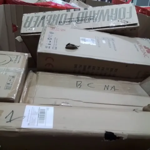 PALLET OF ASSORTED HOUSEHOLD GOODS AND PRODUCTS TO INCLUDE;KIDS BIKE,PHOTO FRAMES,STEAM CLEANER