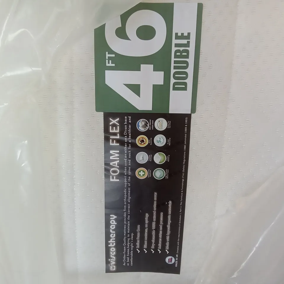 QUALITY BAGGED FOAM DOUBLE 4'6" MATTRESS