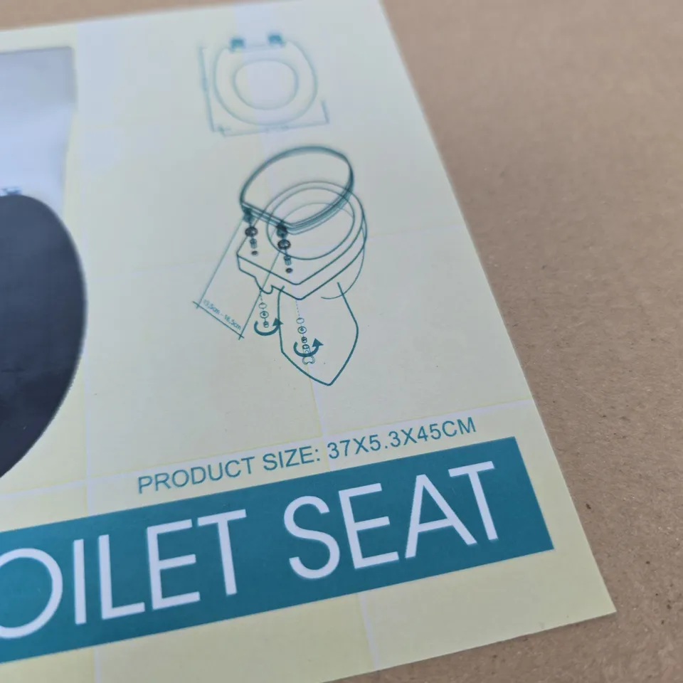 MDF TOILET SEAT – BLACK, 18" (OP313) BY OPTIMAL PRODUCTS