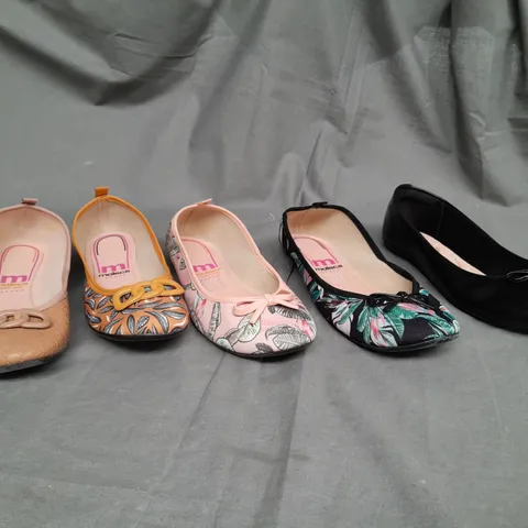 BOX OF APPROX 35 ASSORTED SLIP ON SHOES IN VARIOUS SIZES & COLOURS