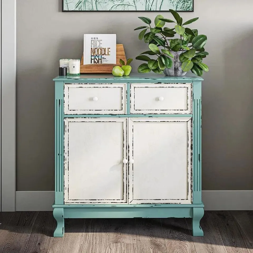 BOXED BADRI 2 DOOR ACCENT CABINET 