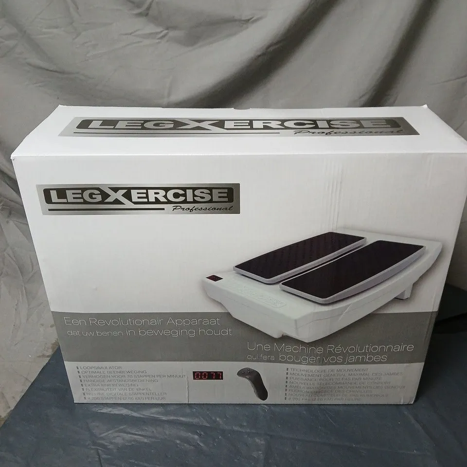LEGXERCISE PRO MOTORIZED LEG MOVEMENT MACHINE BOXED