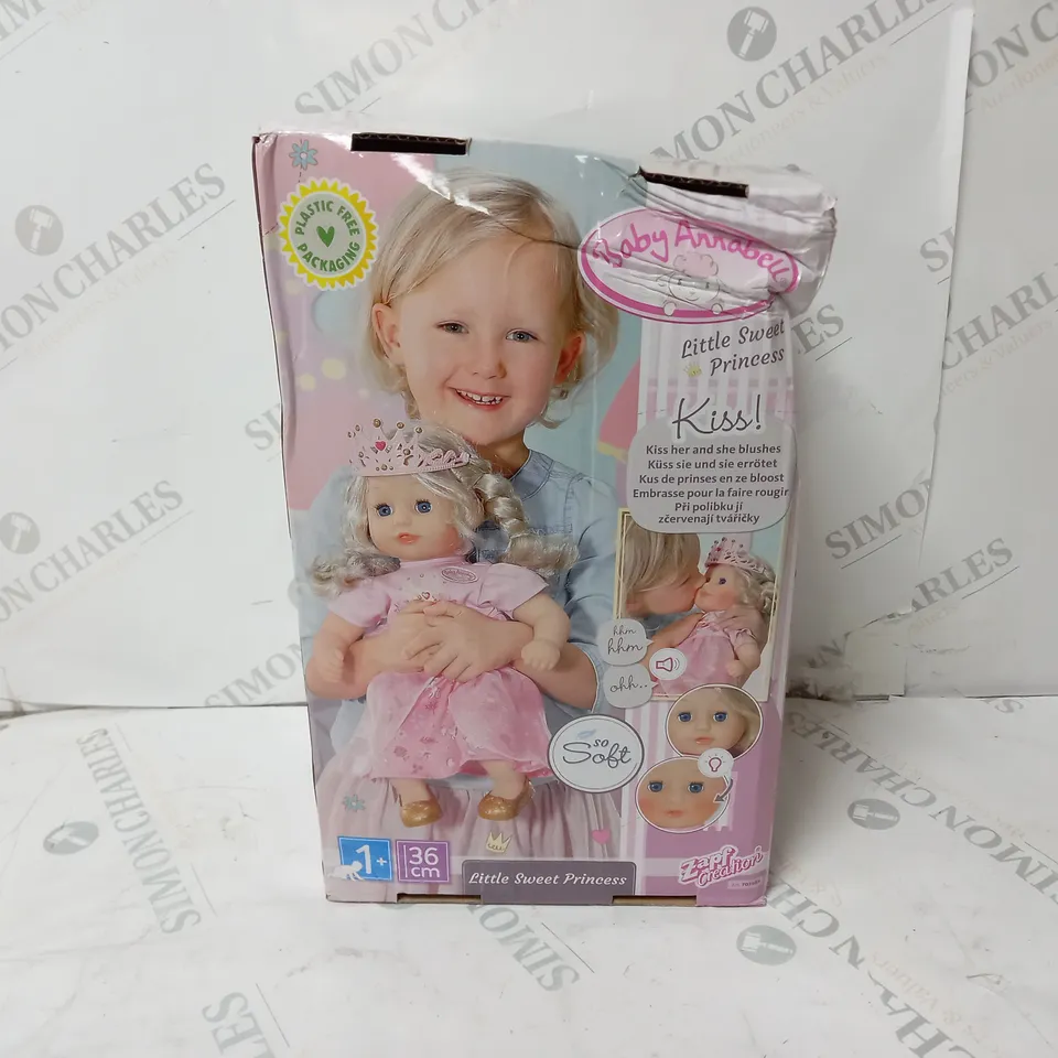 BOXED BABY ANNABELL LITTLE SWEET PRINCESS DOLL 36cm