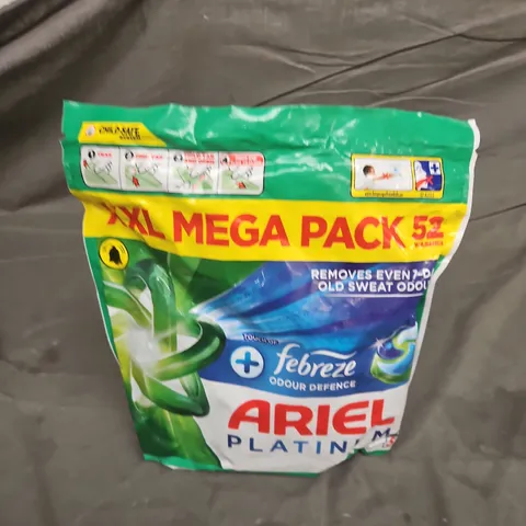ARIEL PLATINUM XL MEGA PACK LAUNDRY DETERGENT POWDER – 52 WASHES