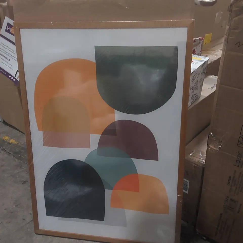 MID CENTURY MODERN COLOUR A  PRINT ON CANVAS