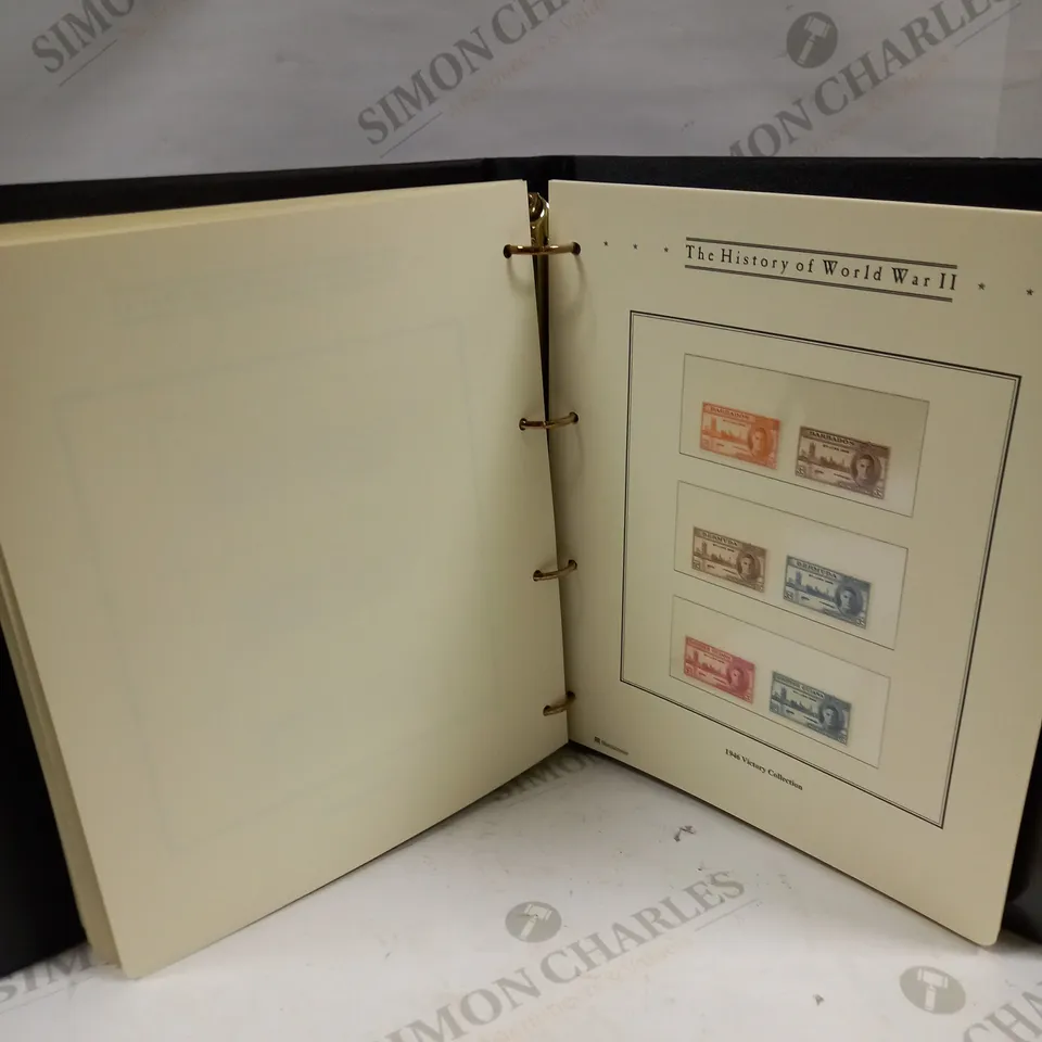 THE HISTORY OF WW2 STAMP & COIN COLLECTION HARD BACK BOOK
