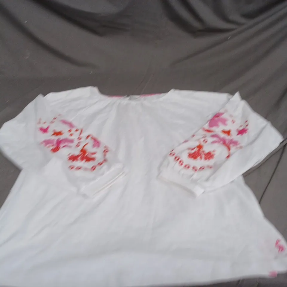 JOULE FLORAL LONG SLEEVED T-SHIRT SIZE 8