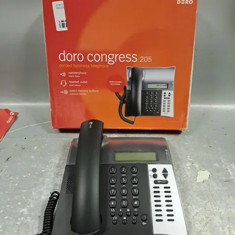 BOXED DORO CONGRESS 205 CORDED BUSINESS TELEPHONE 