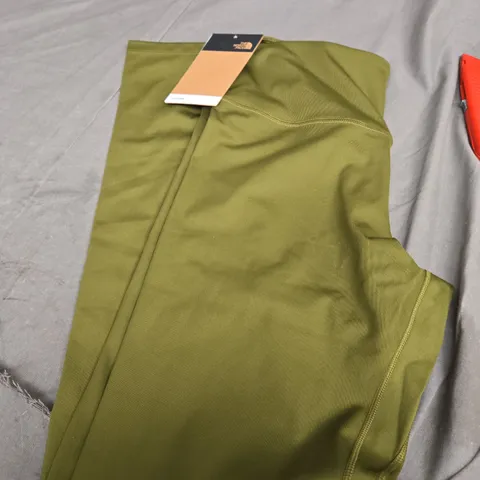 the north face lladies w flex leggings forest olive size large 