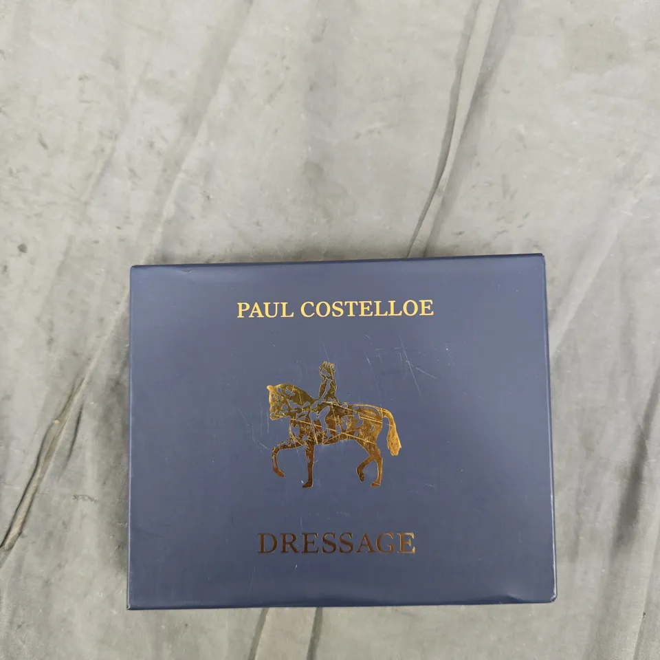 PAUL COSTELLOE DRESSAGE PINK PEBBLED LEATHER WALLET IN PRESENTATION BOX