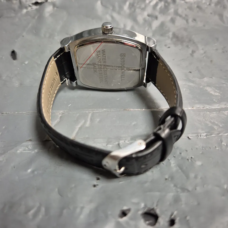 MENS STOCKWELL WATCH – SUBDIALS – MOONPHASE – LEATHER STRAP