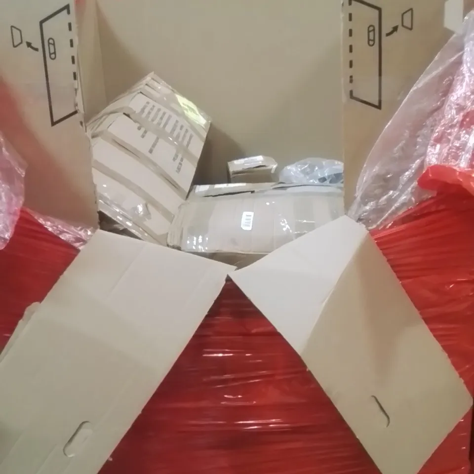 PALLET OF ASSORTED HOUSEHOLD GOODS AND PRODUCTS TO INCLUDE;TOWER SPACE HEATER, PENDANT, SLOT TRACK RACING, ARTIFICIAL OLIVE TREE AND OTHER ASSORTED ITEMS...