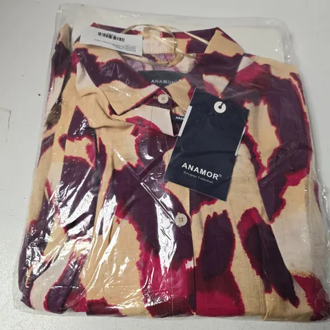 ANAMOR PRINTED SHIRT DRESS – PINK – UK SIZE L/XL
