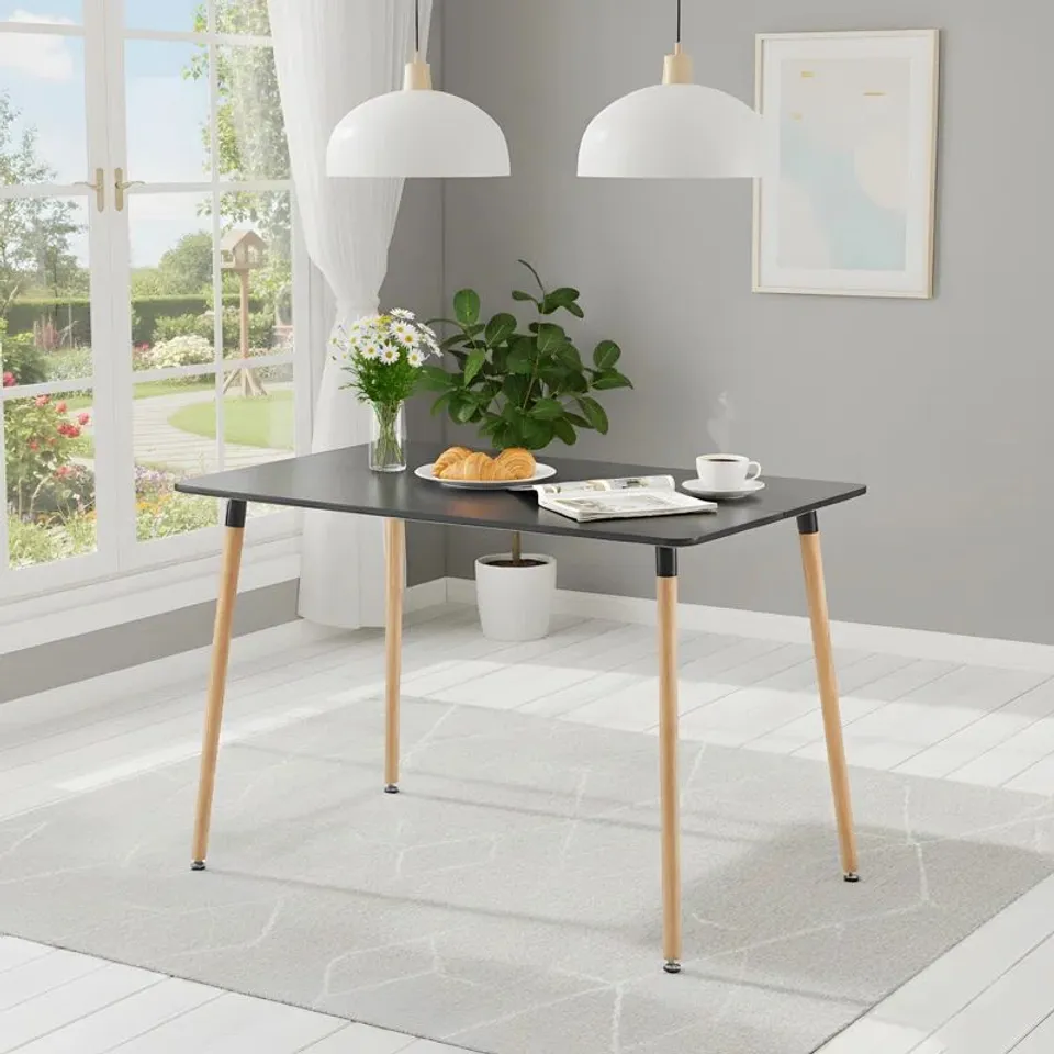 BOXED NERO DINING TABLE - BLACK