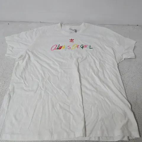 ADIDAS ALWAYS ORIGINAL TEE IN WHITE - UK 3X 28-30