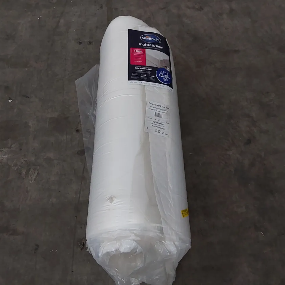 QUALITY BAGGED AND ROLLED SILENTNIGHT 7-ZONE MEMORY FOAM MATTRESS