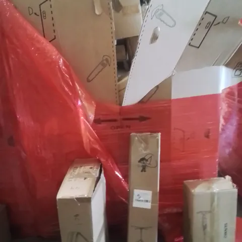 PALLET OF ASSORTED HOUSEHOLD GOODS AND PRODUCTS TO INCLUDE;CLOTHES AIRER,STEAM MOP,CAT LITTER BOX