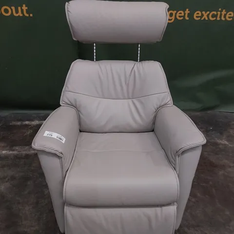 QUALITY BRITISH DESIGNER G PLAN MALMO POWER RECLINING ROCKING/SWIVEL CHAIR CAMBRIDGE CLOUD LEATHER 
