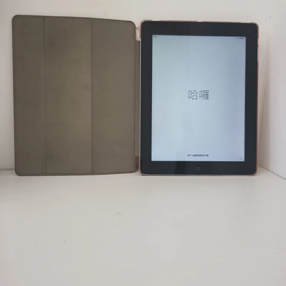 IPAD MODEL A1458 WITH ROSE GOLD FLIP CASE