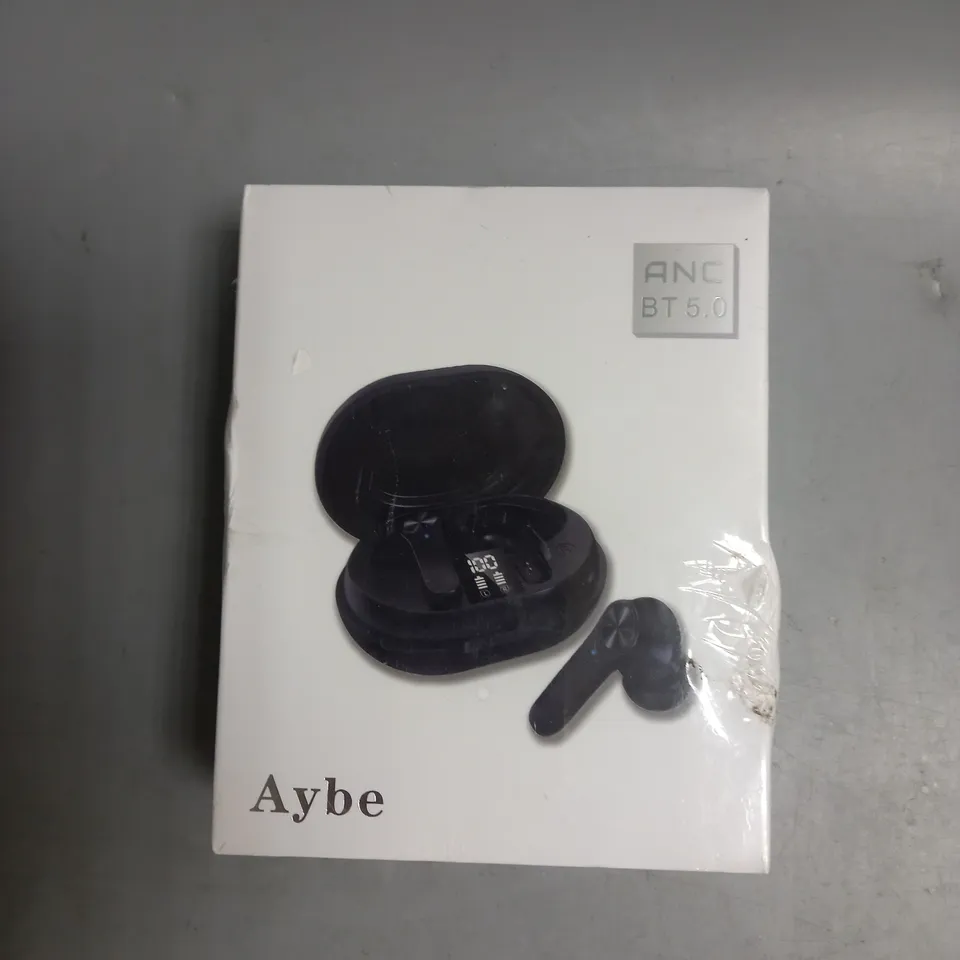 BOXED AND SEALED AYBE WIRELESS EARBUDS IN BLACK