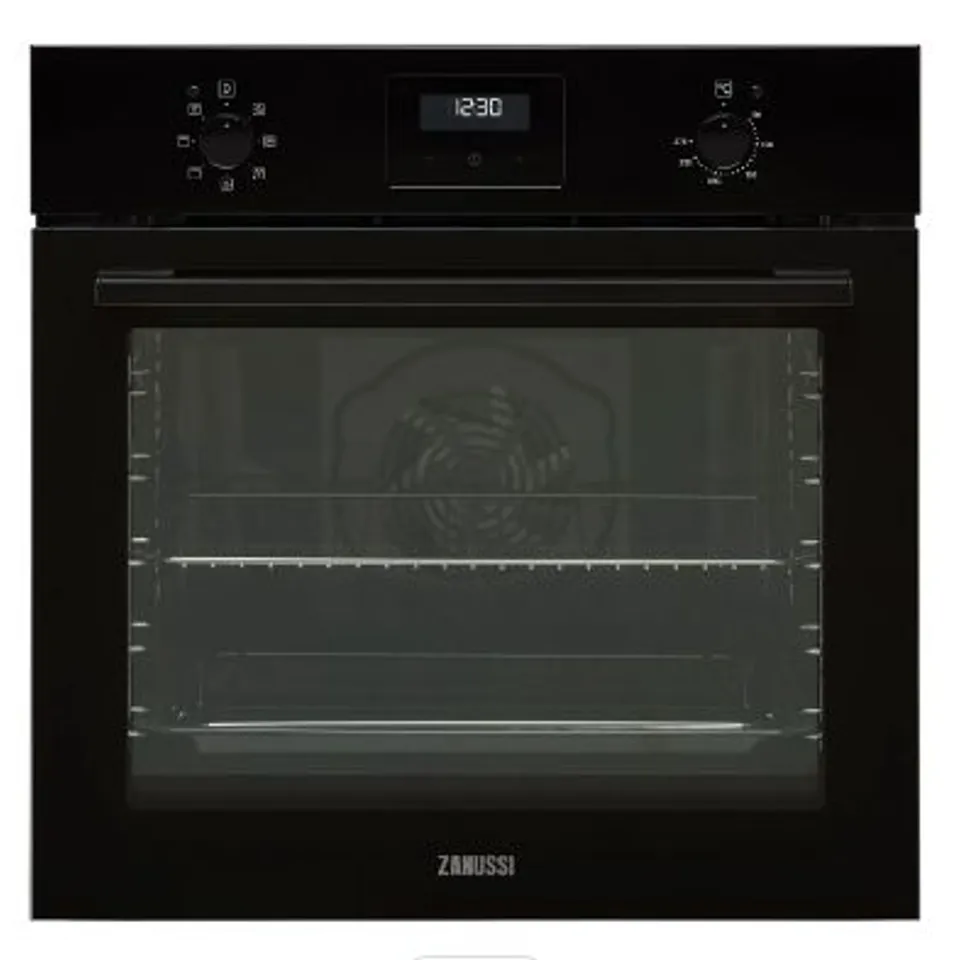 ZANUSSI SERIES 20 INTEGRATED SINGLE FAN OVEN BLACK Model ZOHNX3K1 RRP £325