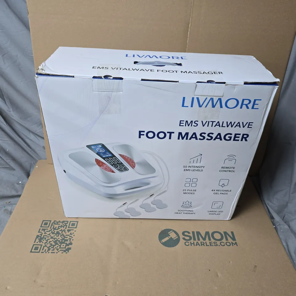 LIVMORE EMS VITALWAVE FOOT MASSAGER – BOXED