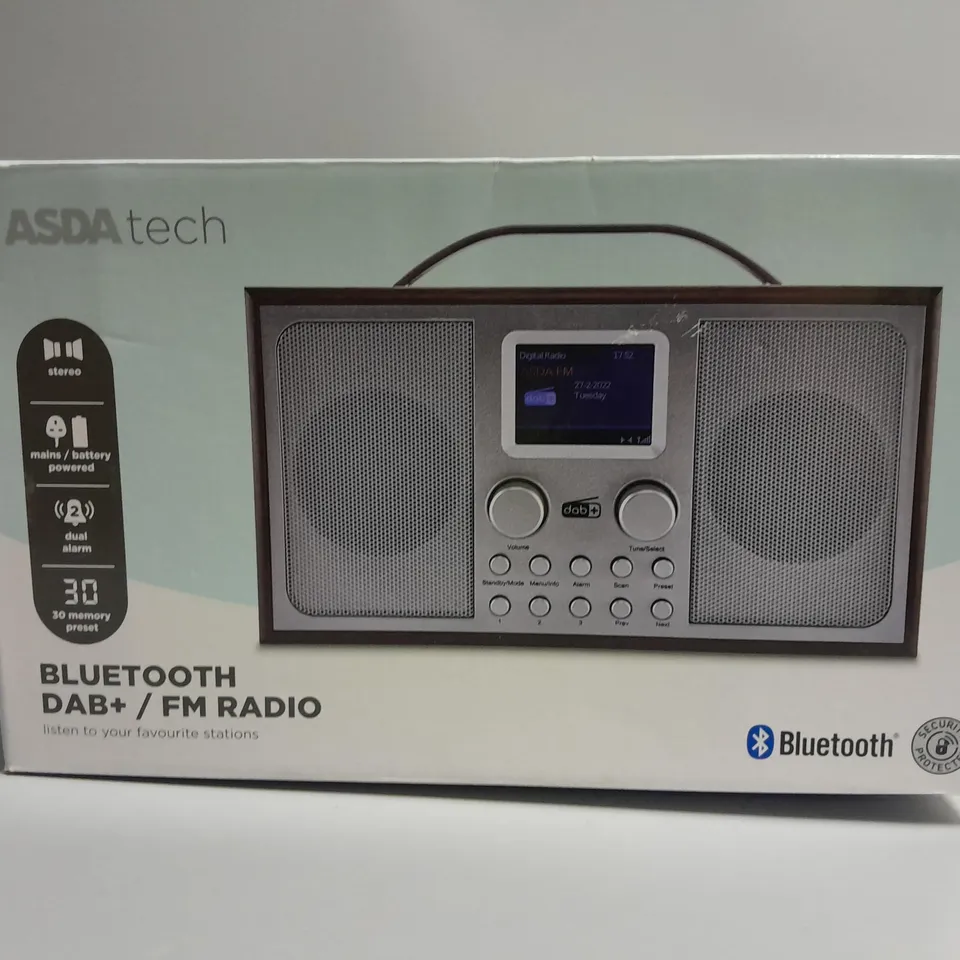 BOXED BLUETOOTH DAB + FM RADIO RADIO
