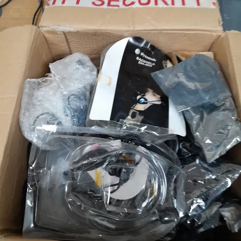 BOX OF ASSORTED DYNAMODE HEADSETS