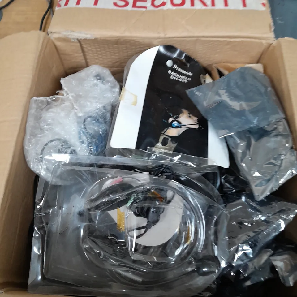BOX OF ASSORTED DYNAMODE HEADSETS
