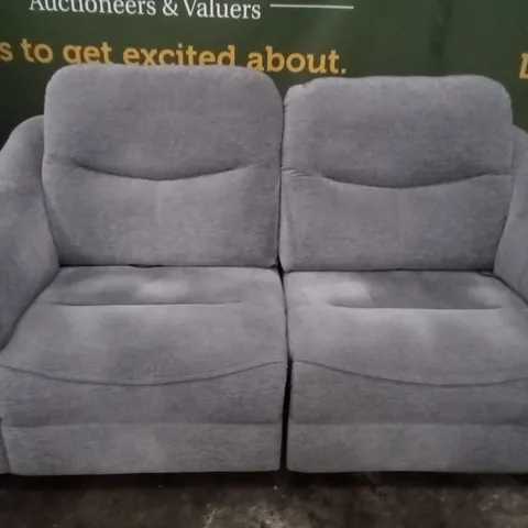 DESIGNER G PLAN MADE JACKSON HERON MIST ELECTRIC RECLINING TWO SEATER SOFA